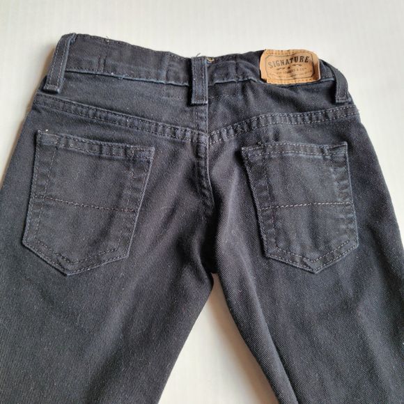 Signature By Levi Strauss & Co Black Denim Jeans Skinny - Size 5 Regular - Picture 1 of 7